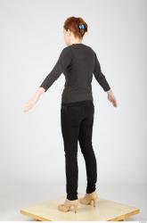 Whole Body Woman Casual Slim Studio photo references